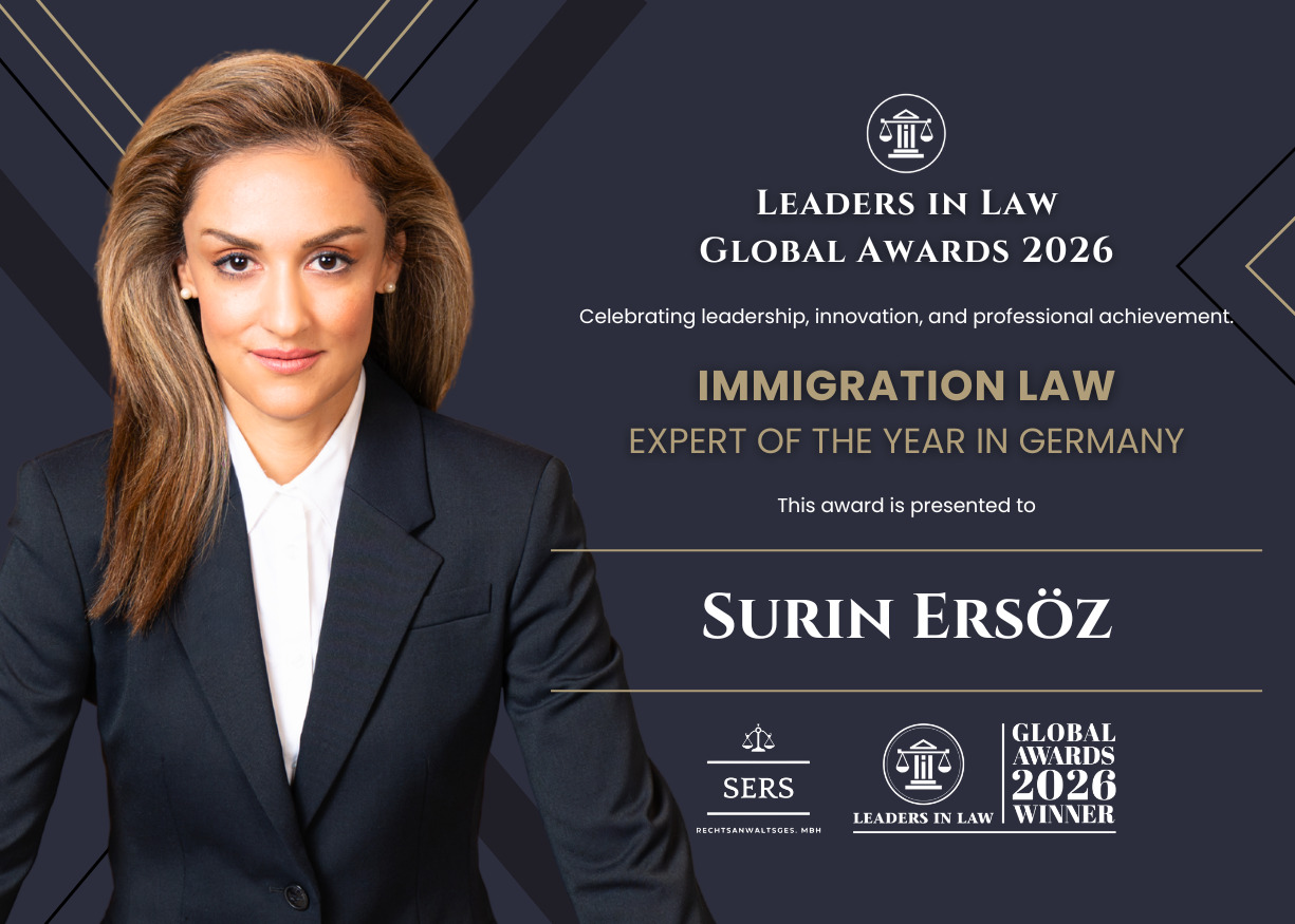 Surin Ersoz - Leaders in Law Global Awards 2026, Immigration Law Expert of the Year in Germany